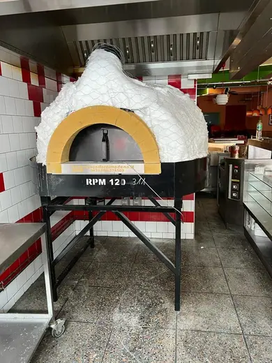 A Pizza Pilgrims oven rendered and finished in white
