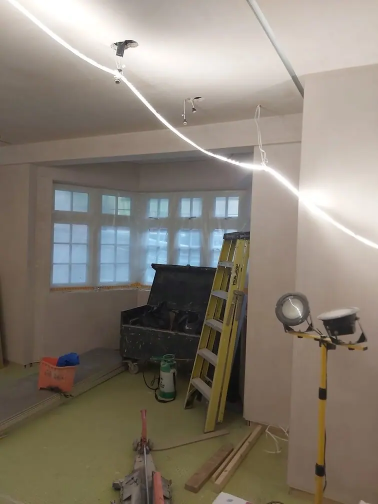 A Highgate room freshly skimmed